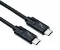 Preview: USB 3.2-kabel type C til C-stik, op til 20 GBit/s og 100W (20V/5A) opladning, sort, 1 m, DINIC-boks (karton)